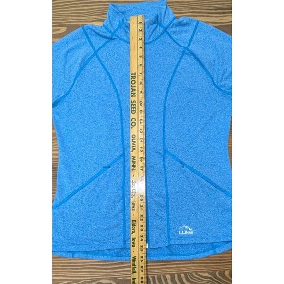L.L. Bean Women’s Medium Full Zip Performance Jacket Blue Stretch Athletic - Picture 15 of 16